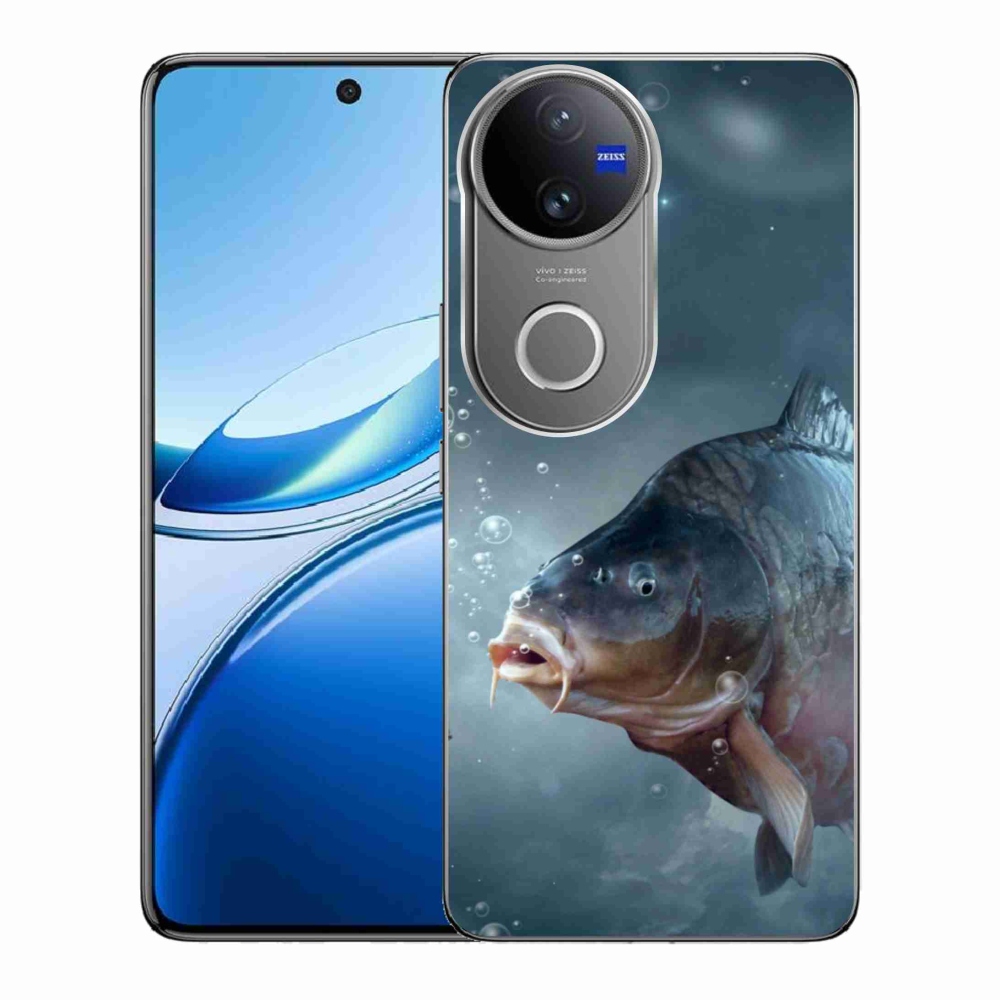 Gelový kryt mmCase na Vivo V50 5G - kapr a bublinky