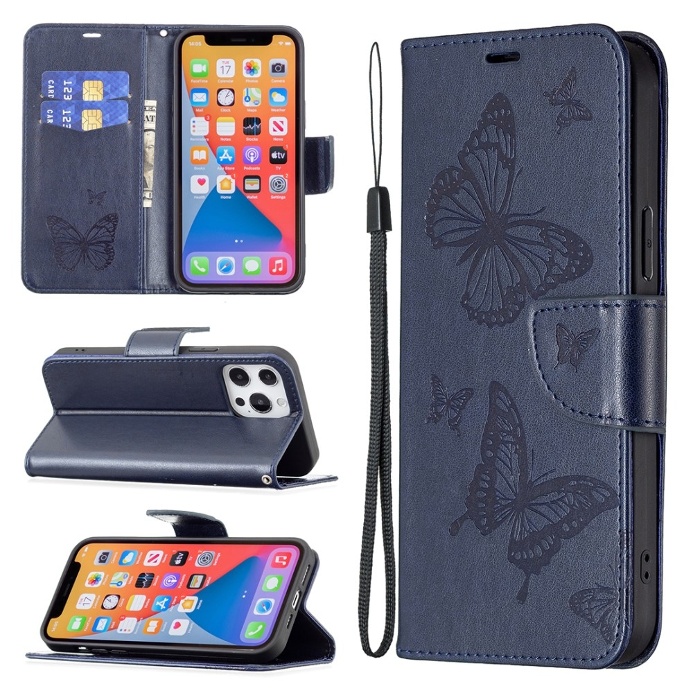 Butterfly knížkové pouzdro na Xiaomi Redmi Note 13 Pro 4G/Poco M6 Pro - tmavěmodré