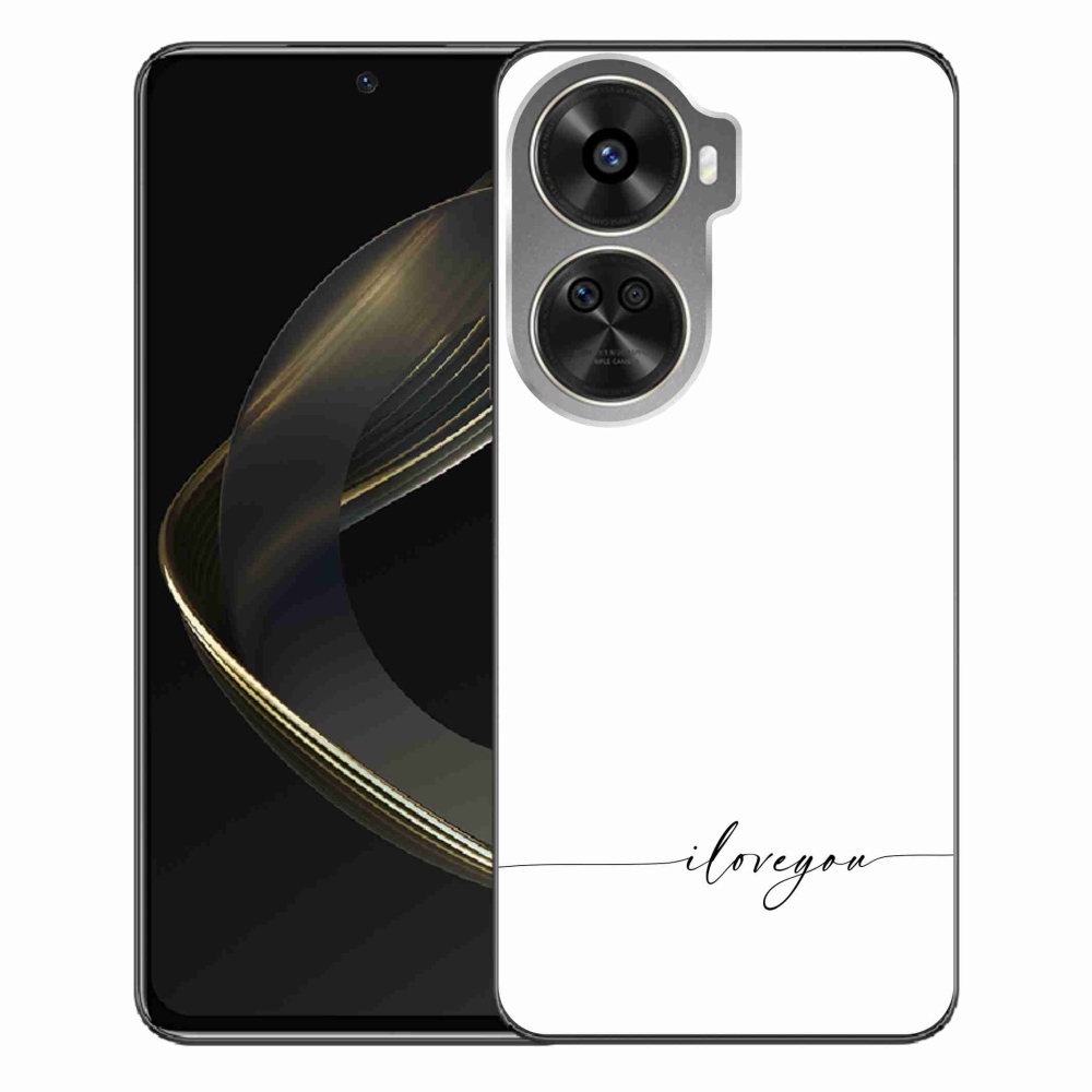 Gelový kryt mmCase na Huawei Nova 12 SE - I love you bílé pozadí