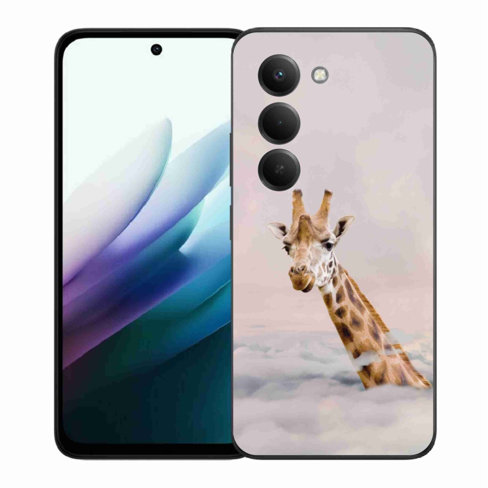 Gelový kryt mmCase na Xiaomi Redmi 15 4G/5G (171mm) - žirafa v oblacích