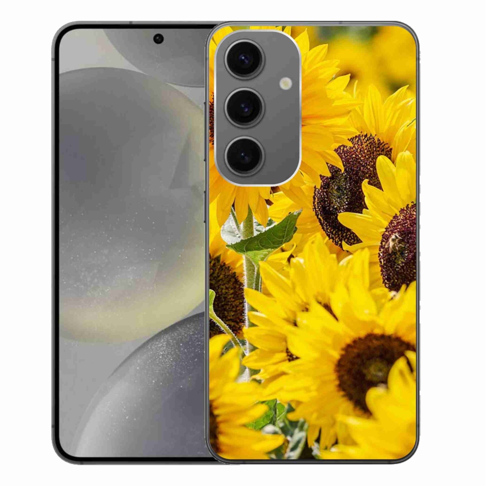 Gelový kryt mmCase na Samsung Galaxy S24+ - slunečnice