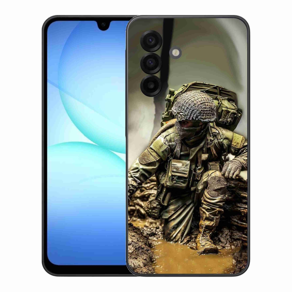 Gelový kryt mmCase na Samsung Galaxy A17 4G/5G - voják