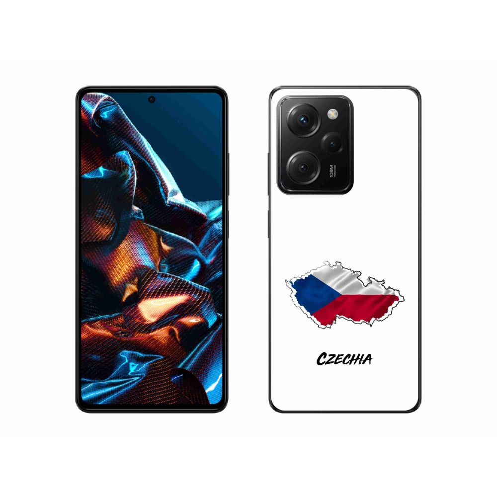 Gelový kryt mmCase na Xiaomi Poco X5 Pro 5G - Czechia bílé pozadí