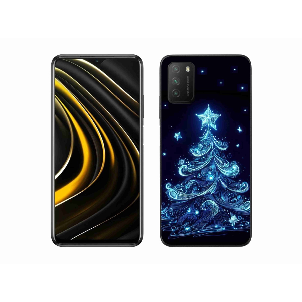 Gelový kryt mmCase na Xiaomi Poco M3 - neonový vánoční stromek 4