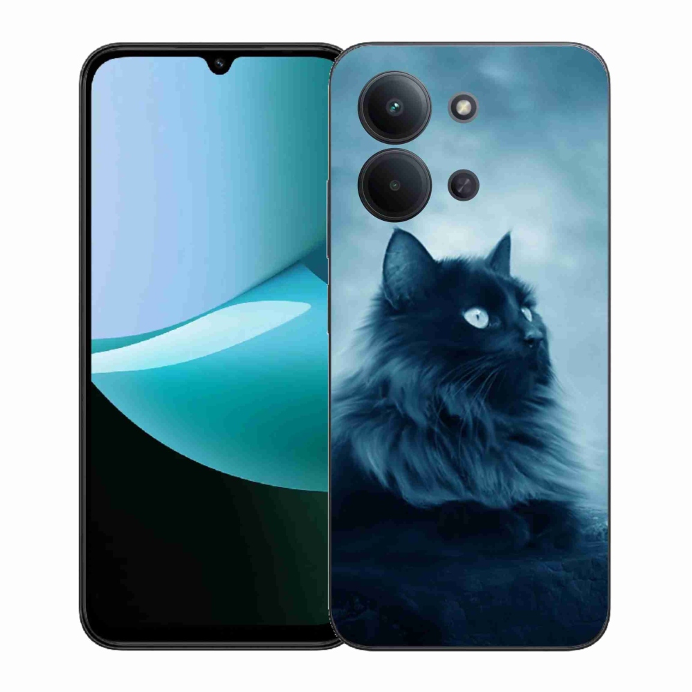 Gelový kryt mmCase na Xiaomi Redmi 15C 4G (171mm)/Poco C85 4G (171mm) - černá kočka 1