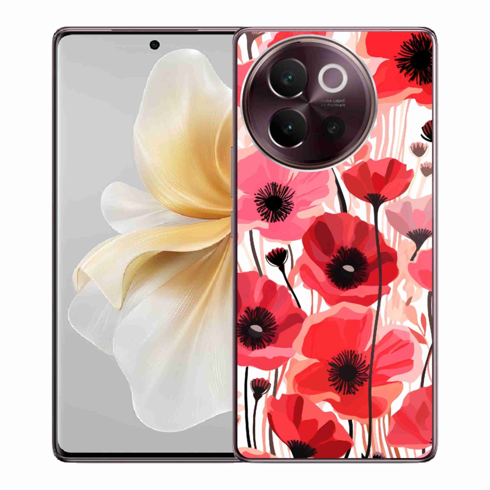 Gelový kryt mmCase na Vivo V40 Lite 5G - vlčí mák 1