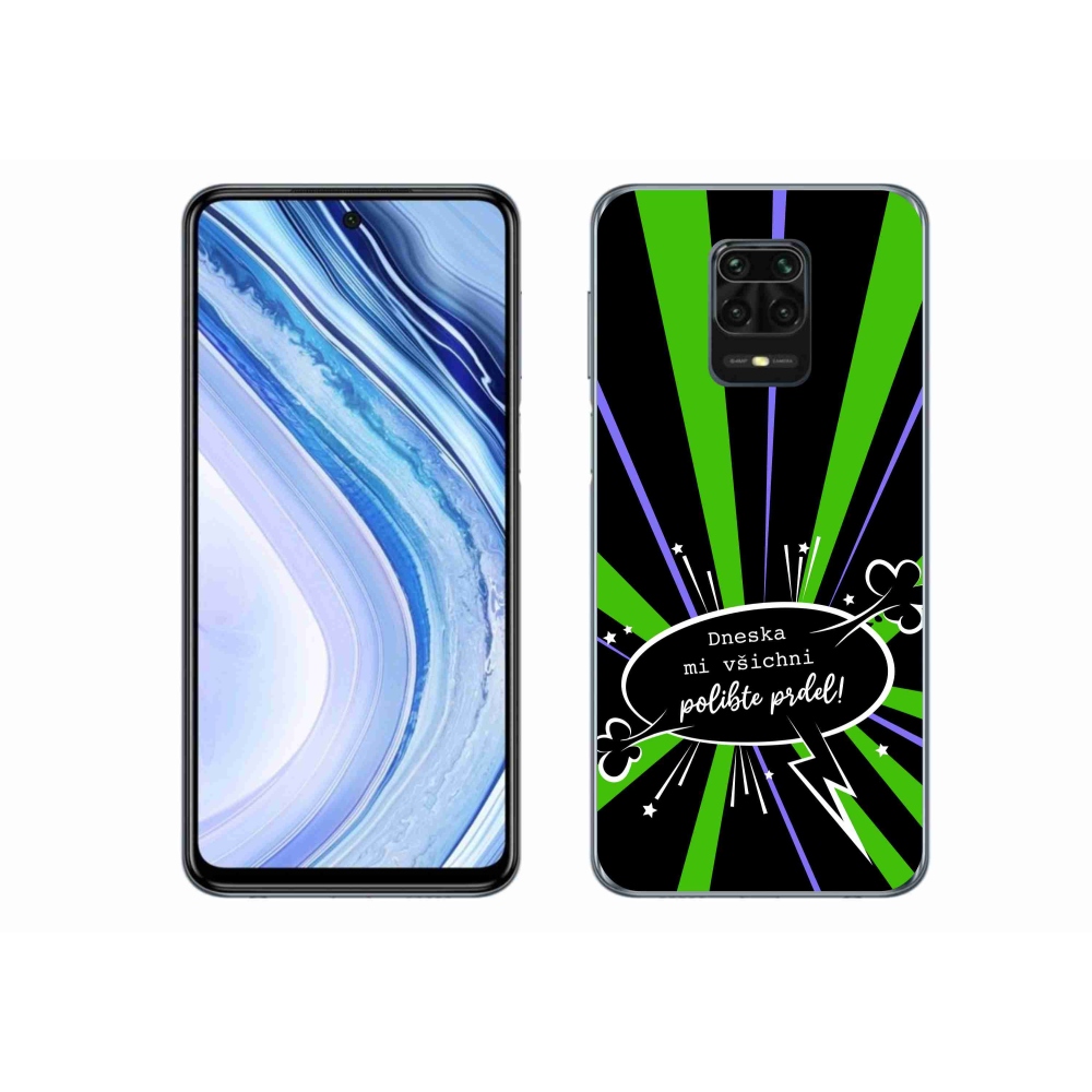 Gelový kryt mmCase na Xiaomi Redmi Note 9S - vtipný text 15 černé pozadí