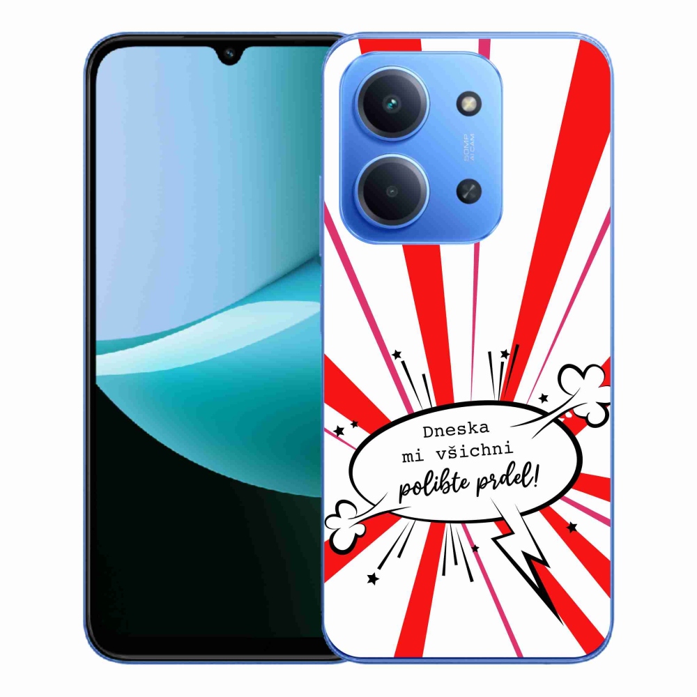 Gelový kryt mmCase na Xiaomi Redmi 15C 4G/5G (173mm) - vtipný text 15 bílé pozadí