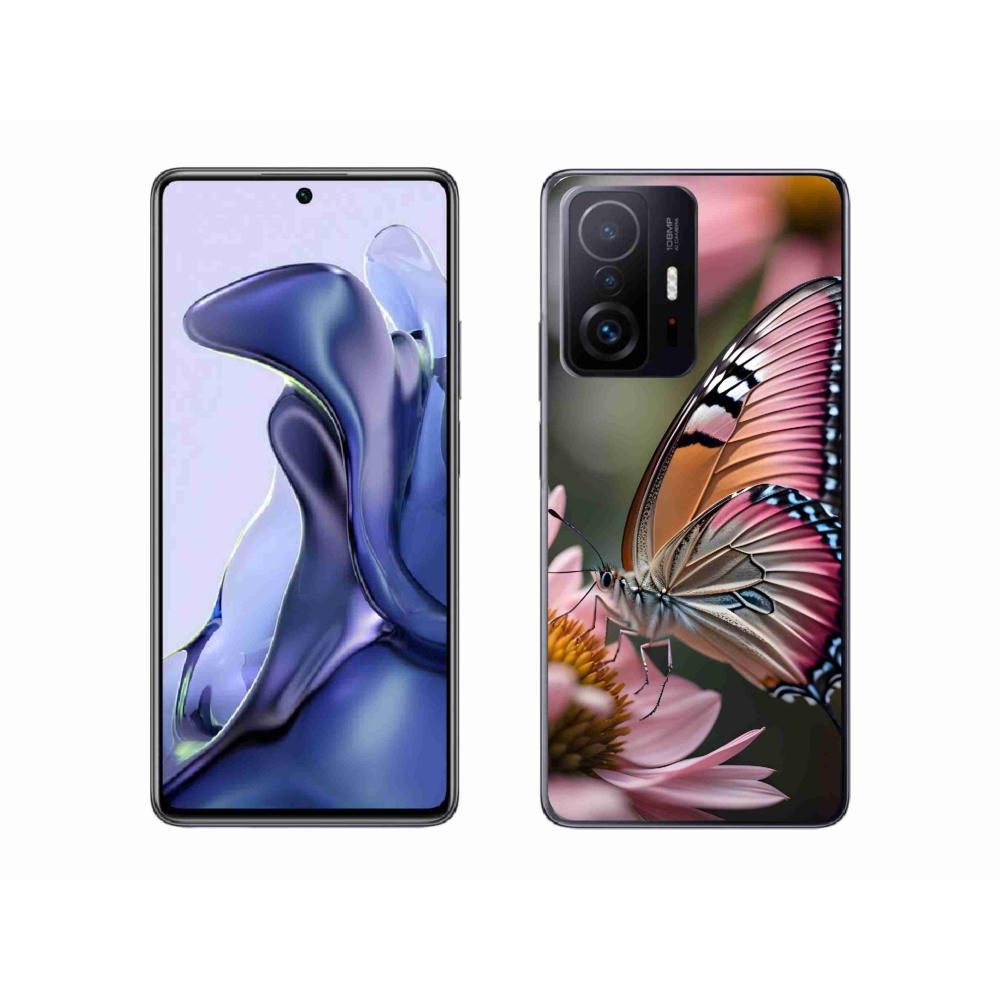 Gelový kryt mmCase na Xiaomi 11T Pro - barevný motýl