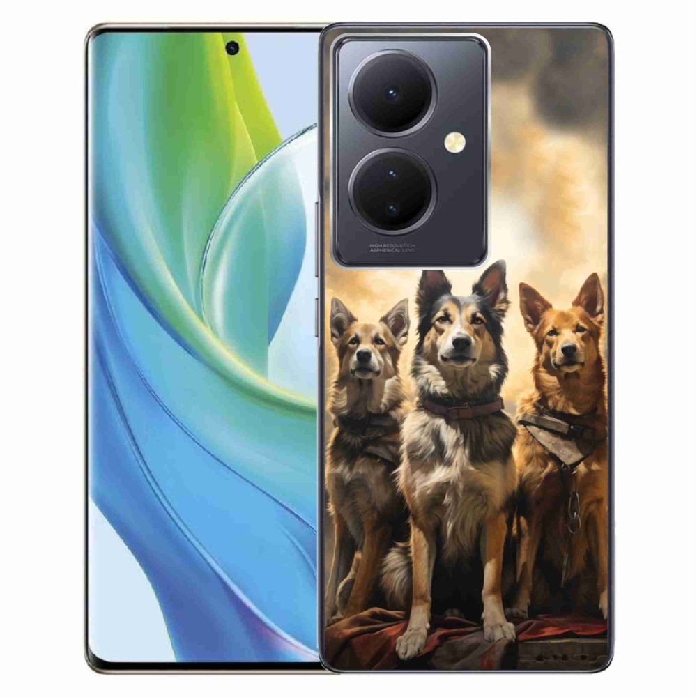 Gelový kryt mmCase na Vivo V29 Lite 5G - tři psi