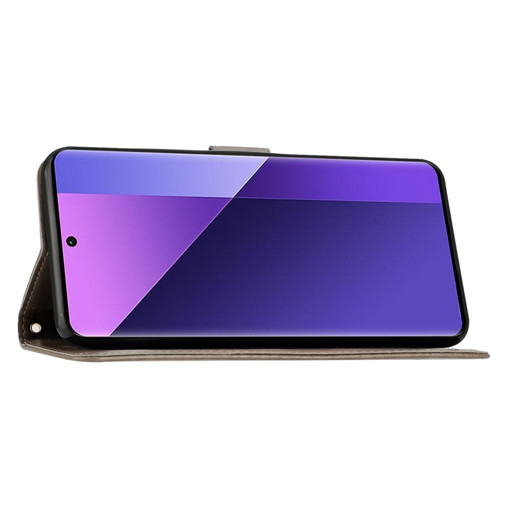 Flowers knížkové pouzdro na Samsung Galaxy A26 5G - šedé