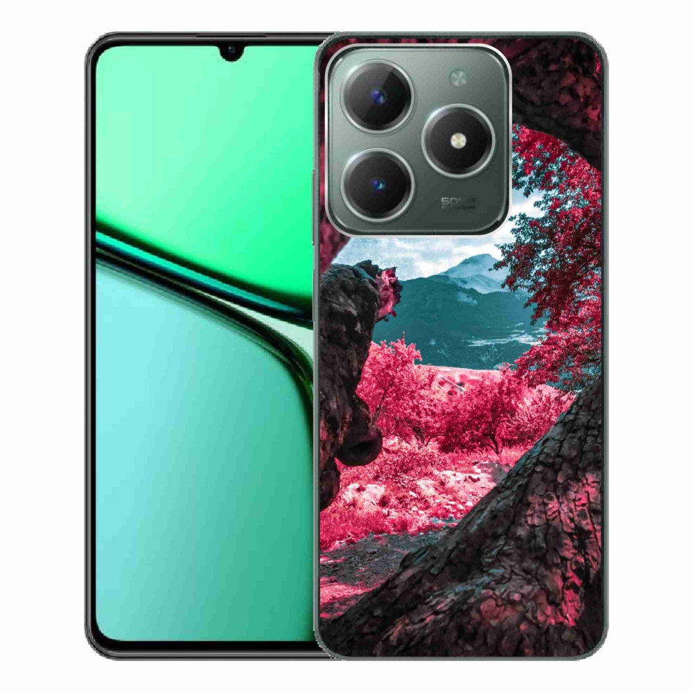 Gelový kryt mmCase na Realme C61 - výhled na hory