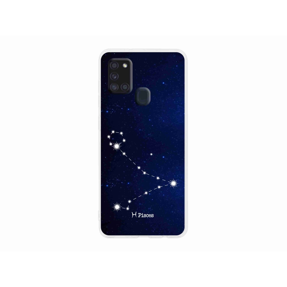 Gelový kryt mmCase na Samsung Galaxy A21s - souhvězdí Ryby