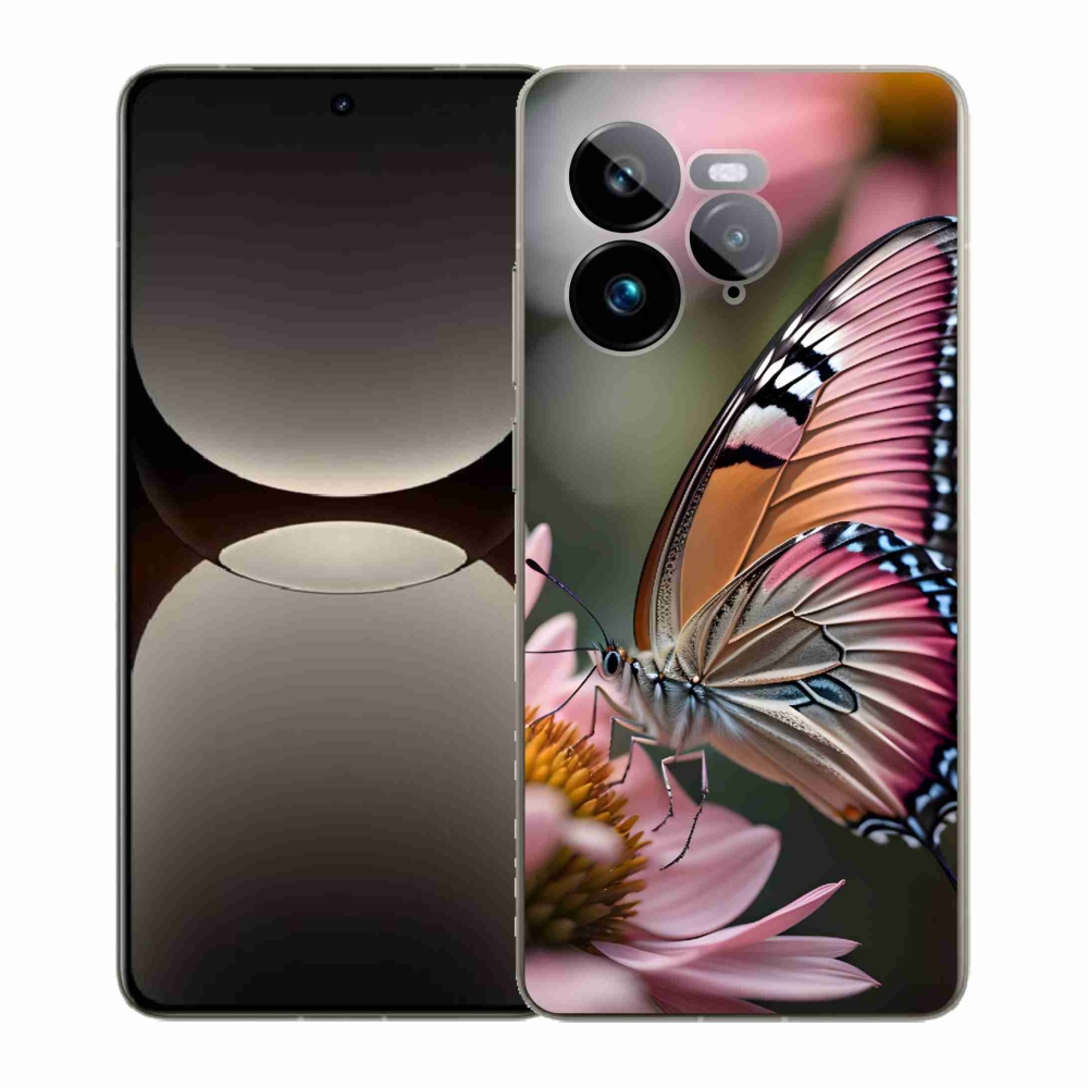 Gelový kryt mmCase na Realme GT 7 Pro 5G - barevný motýl