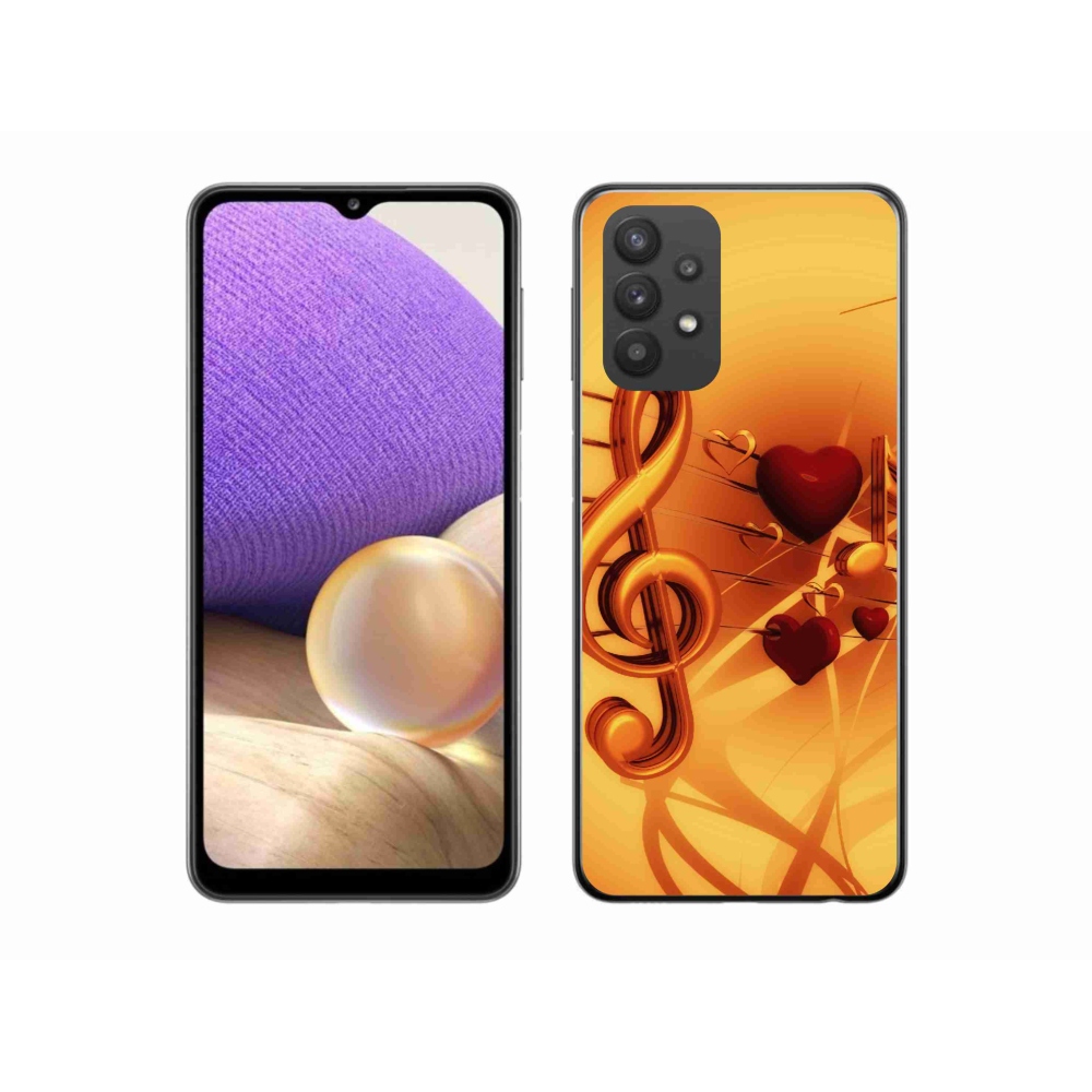 Gelový kryt mmCase na Samsung Galaxy A32 5G - noty