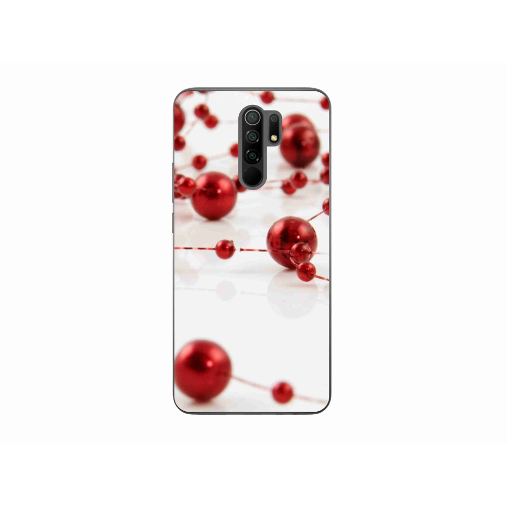 Gelový kryt mmCase na Xiaomi Redmi 9 - vánoční řetěz