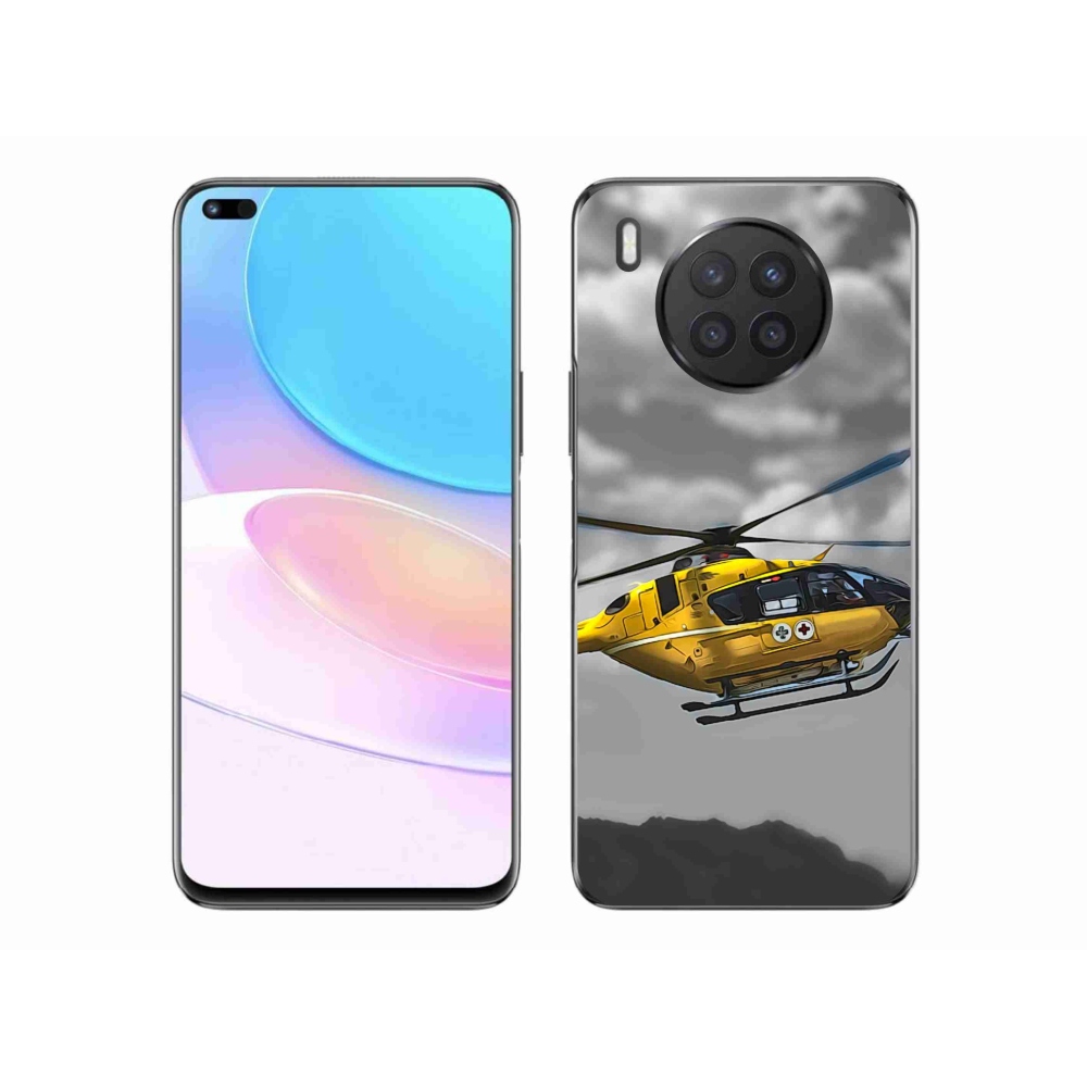 Gelový kryt mmCase na Honor 50 Lite - žlutá helikoptéra