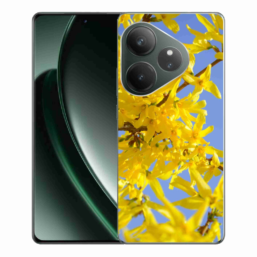 Gelový kryt mmCase na Realme GT 6 5G/GT 6T 5G - žluté květy
