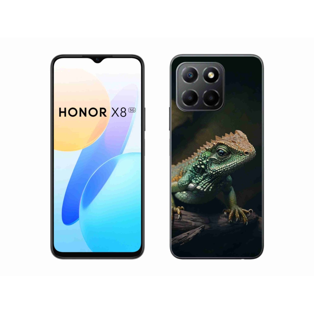 Gelový kryt mmCase na Honor X8 5G - ještěr