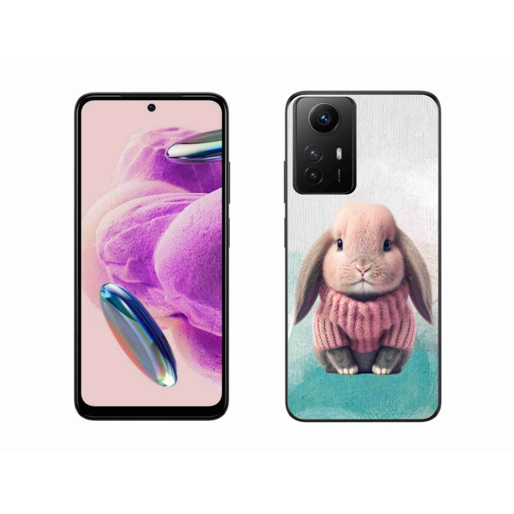 Gelový kryt mmCase na Xiaomi Redmi Note 12S - králíček ve svetru