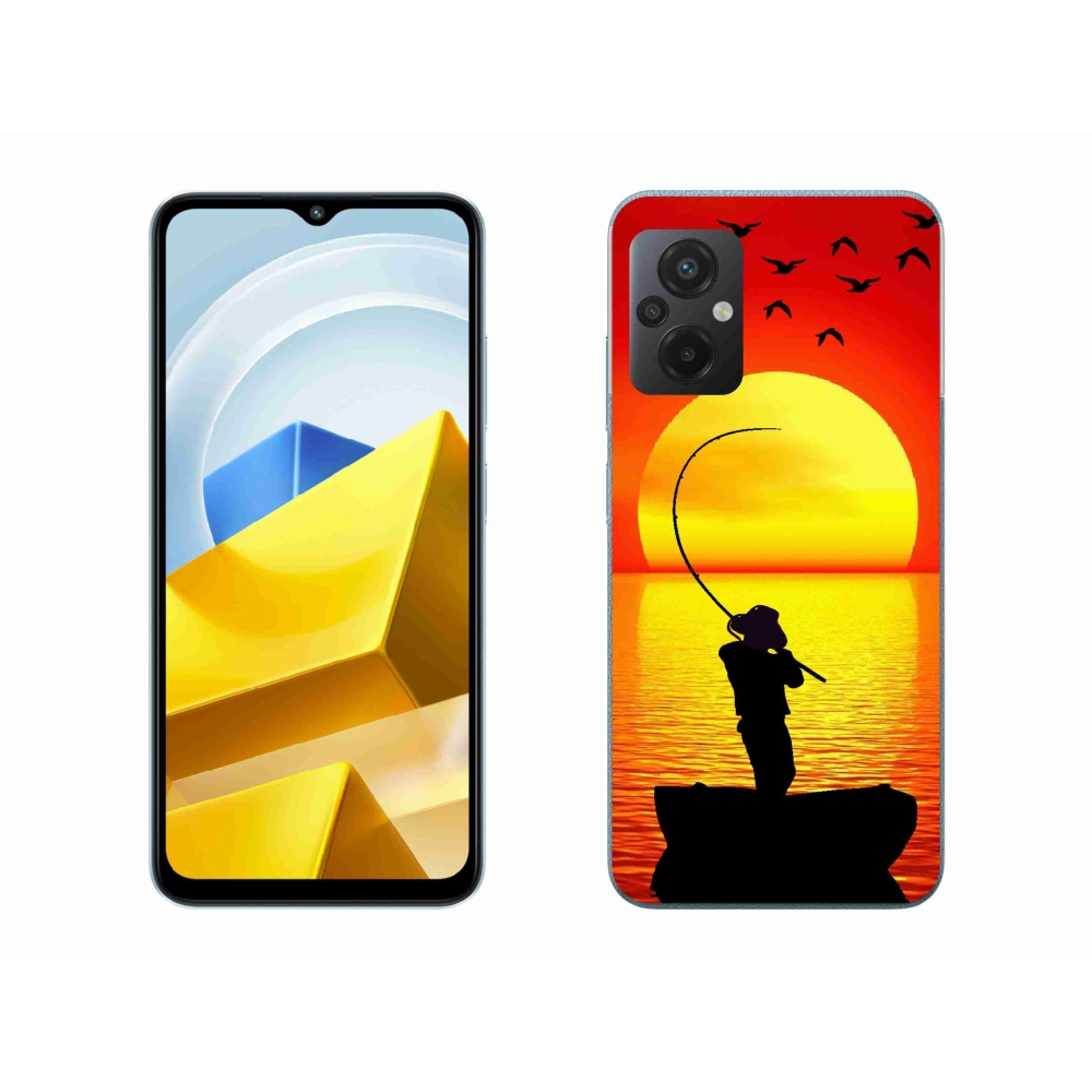 Gelový kryt mmCase na Xiaomi Poco M5 4G - rybaření