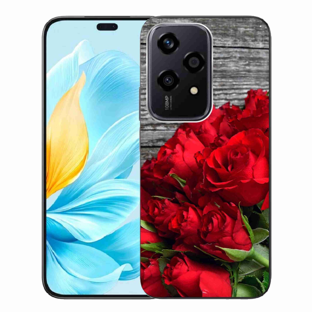 Gelový kryt mmCase na Honor 200 Lite 5G - červené růže