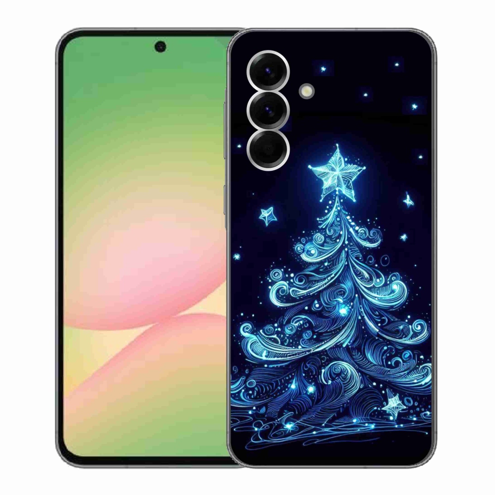 Gelový kryt mmCase na Samsung Galaxy A56 5G - neonový vánoční stromek 4