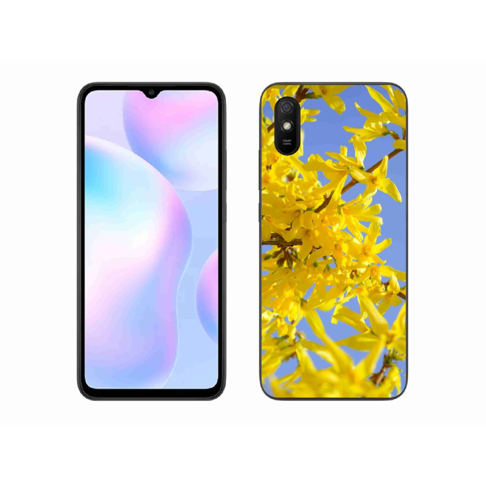 Gelový kryt mmCase na Xiaomi Redmi 9A - žluté květy