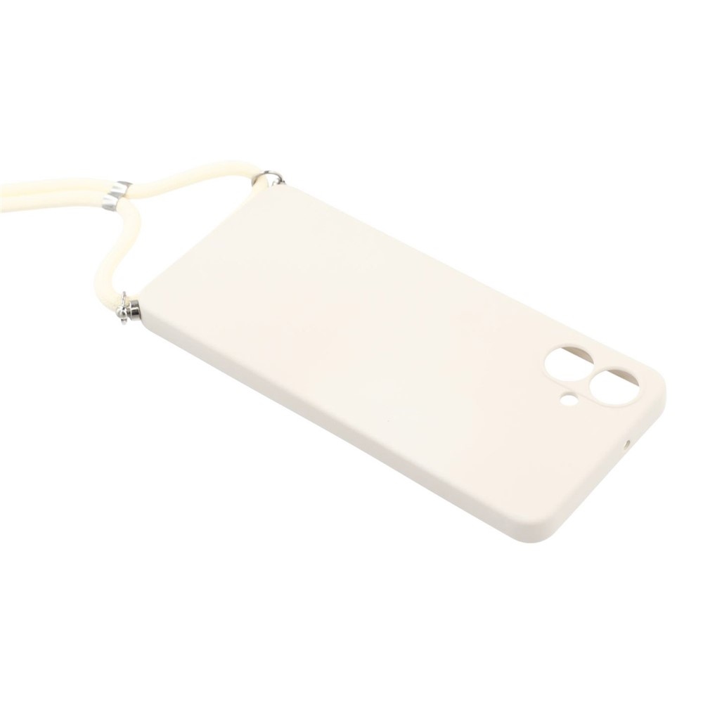 Lining gelový obal se šňůrkou na Samsung Galaxy A07 4G - bílý
