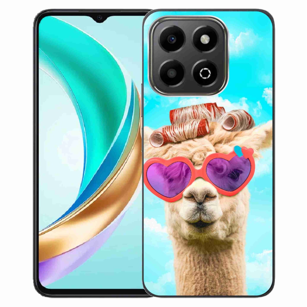 Gelový kryt mmCase na Honor X6b - lama s brýlemi