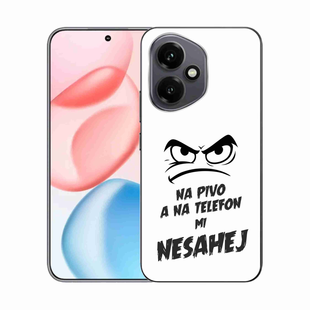 Gelový kryt mmCase na Honor 400 - pivní motiv 2 bílé pozadí