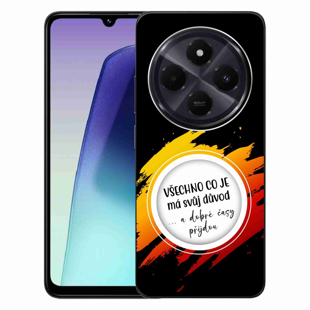 Gelový kryt mmCase na Xiaomi Redmi 14C/Poco C75 - citát 3 černé pozadí