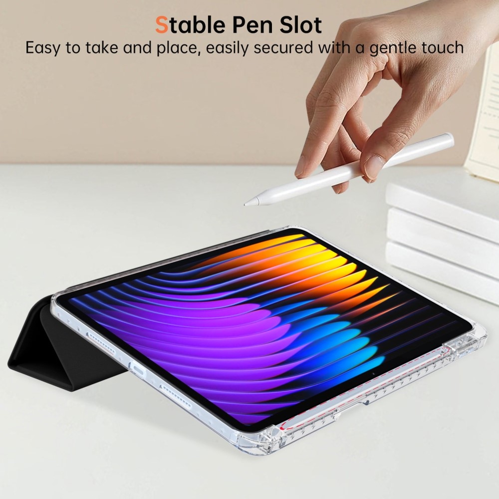Origami chytré polohovací pouzdro na tablet Xiaomi Pad 7/7 Pro - černé