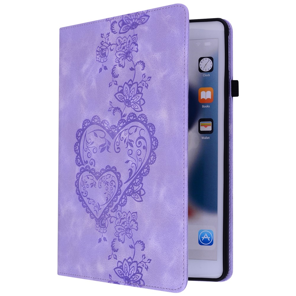 Heart zavírací pouzdro na tablet Xiaomi Redmi Pad SE 8.7 - fialové