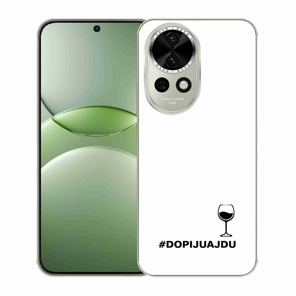 Gelový kryt mmCase na Huawei Nova 13 5G - vinný motiv bílé pozadí