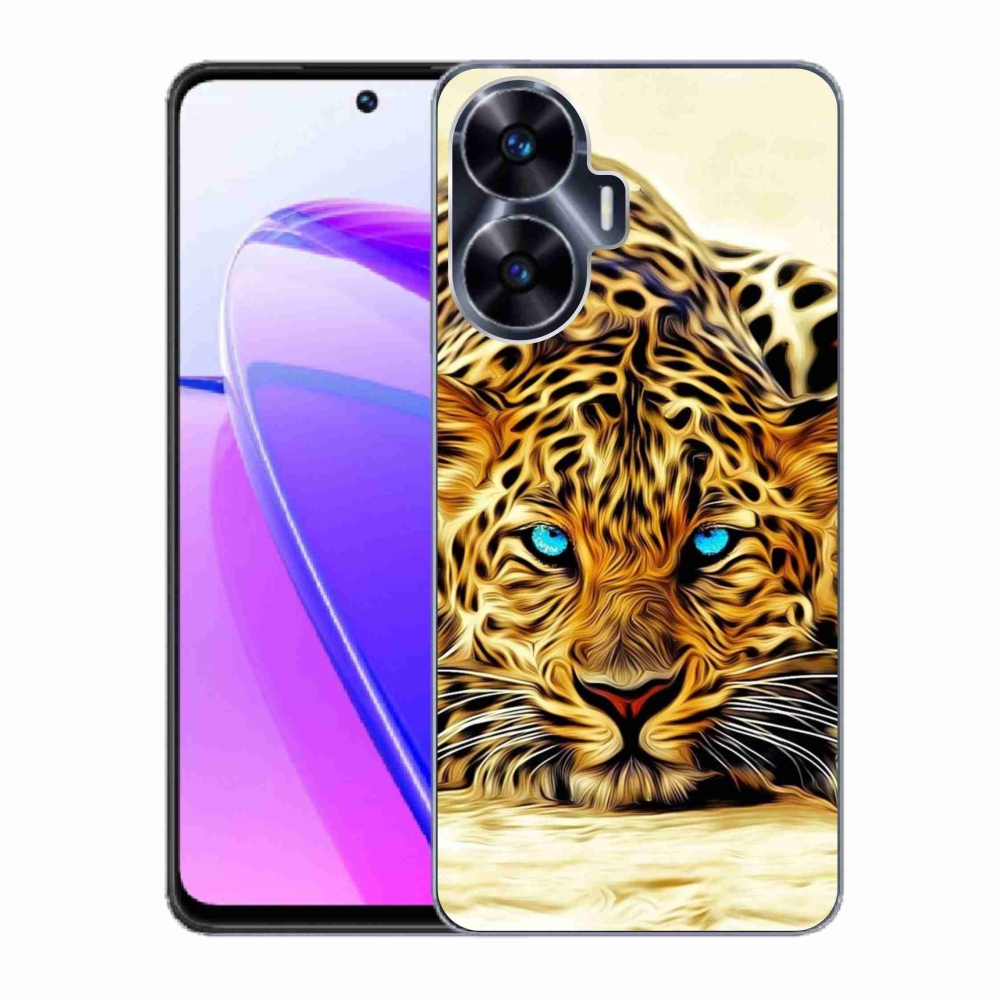 Gelový kryt mmCase na Realme C55 - kreslený tygr