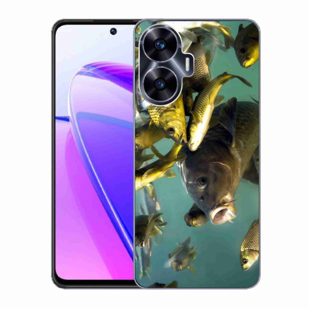 Gelový obal mmCase na Realme C55 - hejno ryb