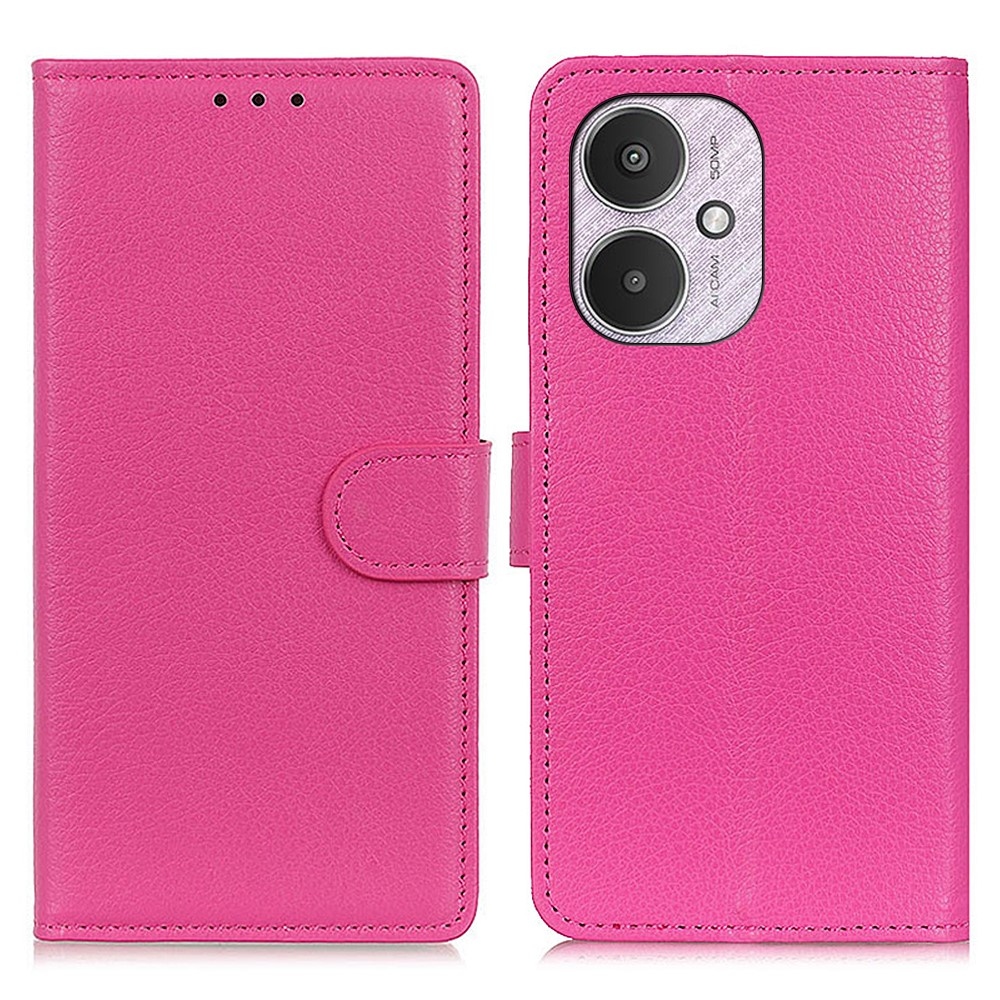 Litchie knížkové pouzdro na Xiaomi Poco C65/Redmi 13C 4G/5G - rose