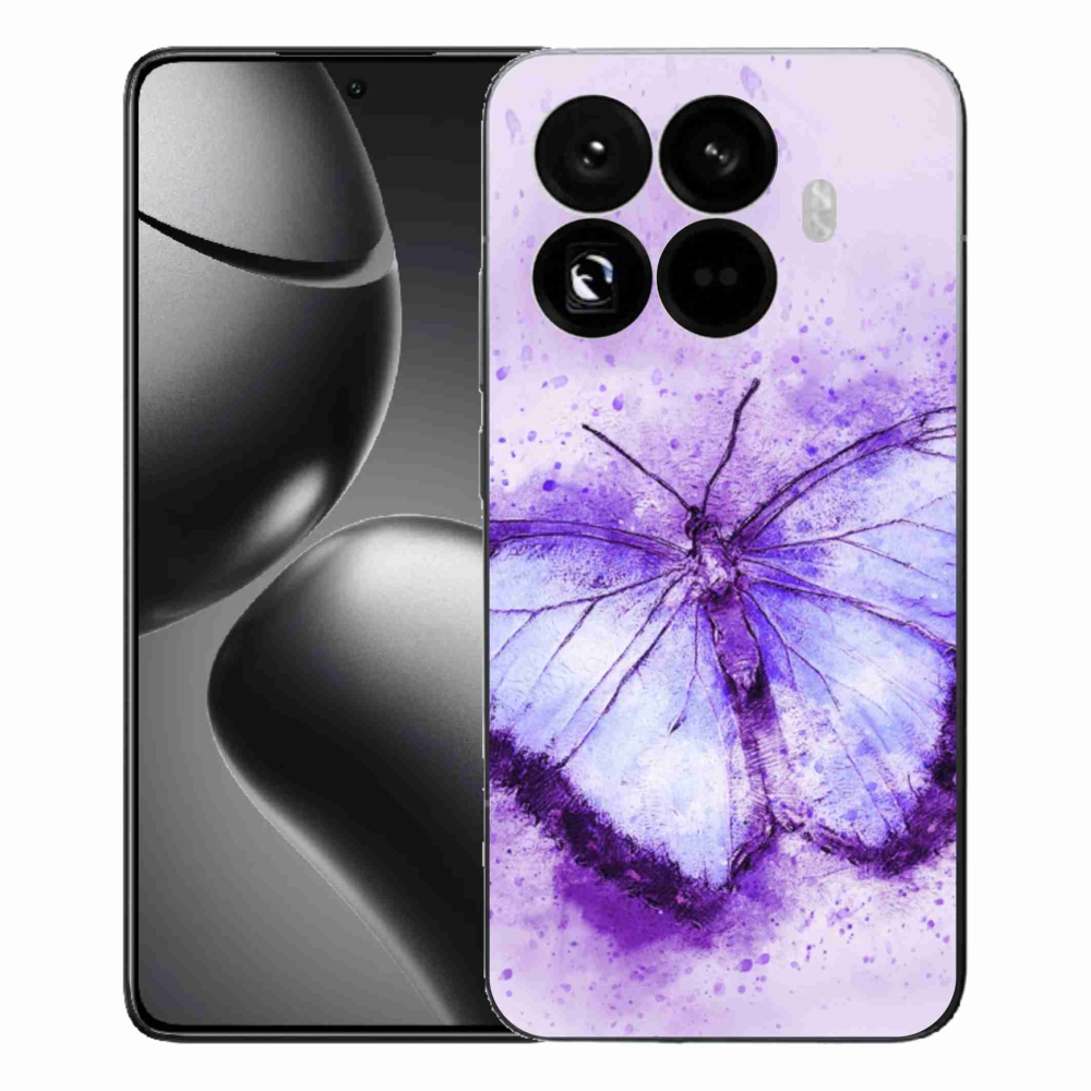 Gelový kryt mmCase na Xiaomi 15T Pro - fialový motýl