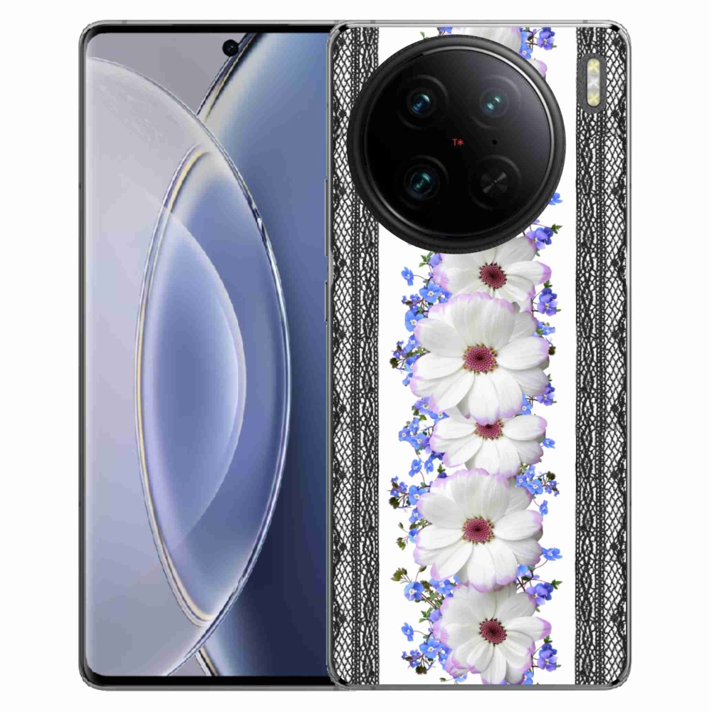 Gelový kryt mmCase na Vivo X90 Pro - květiny 8