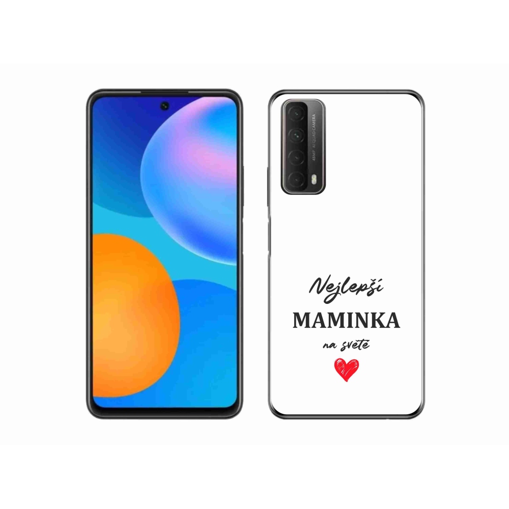 Gelový kryt mmCase na Huawei P Smart (2021) - nejlepší maminka 1 bílé pozadí