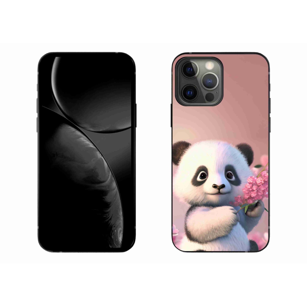Gelový kryt mmCase na iPhone 13 Pro Max 6.7 - roztomilá panda