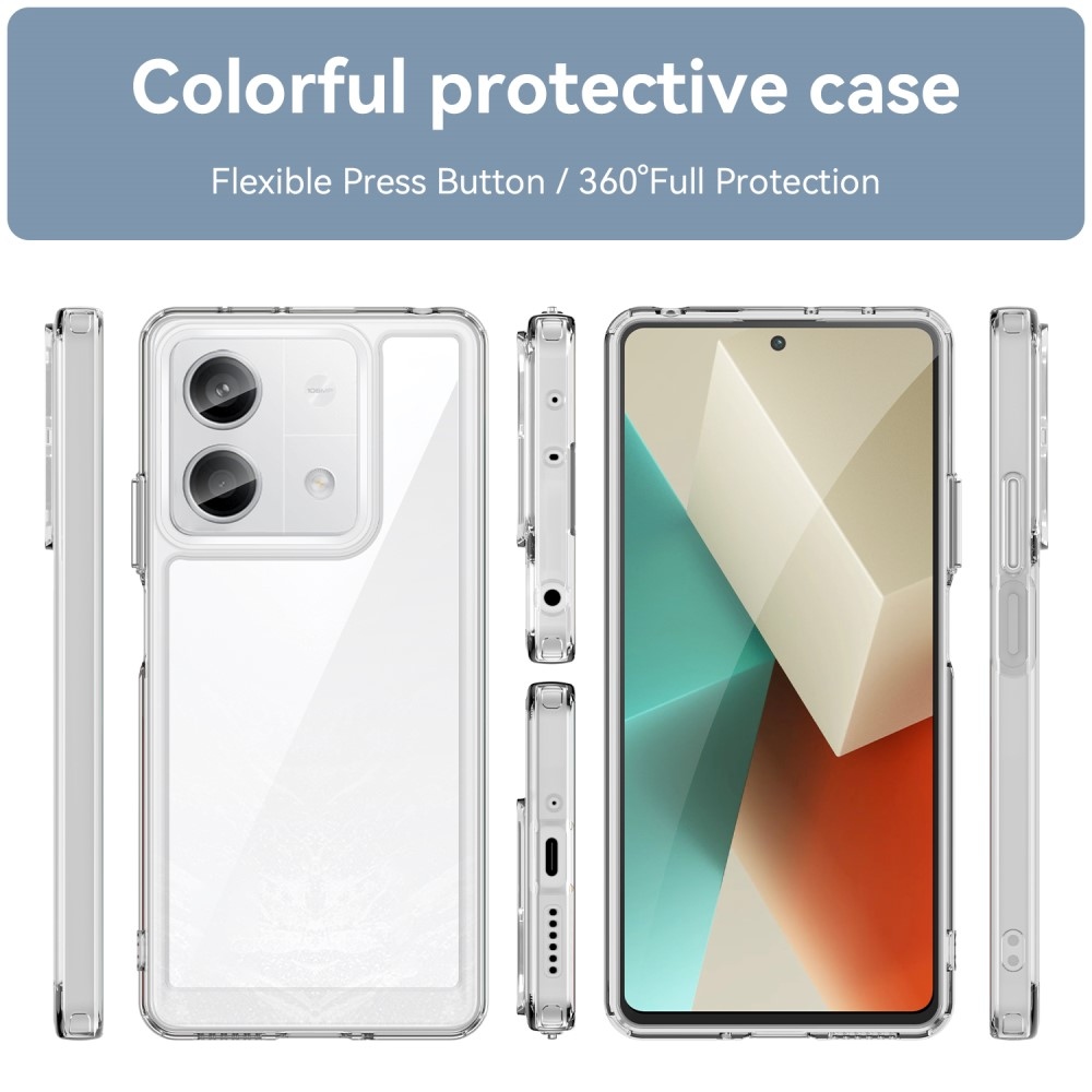 Gelový obal s pevnými zády na Xiaomi Redmi Note 13 5G - průhledný