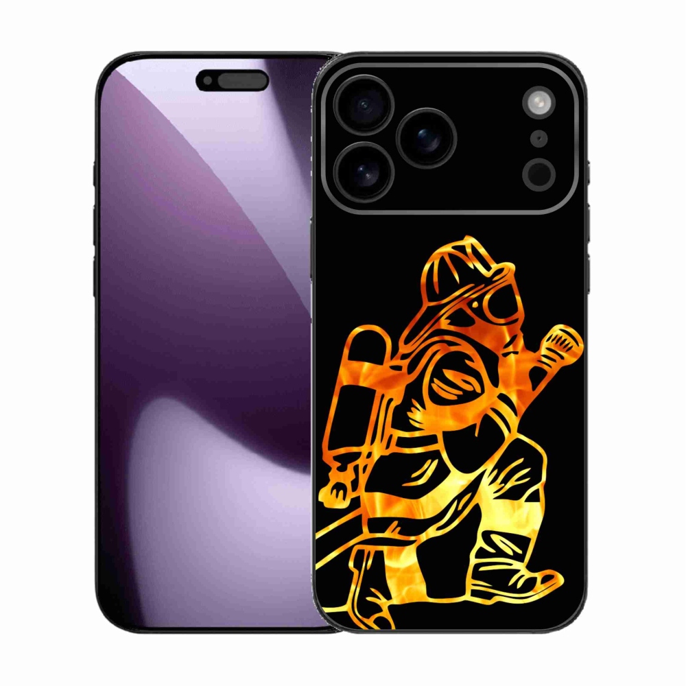 Gelový kryt mmCase na iPhone 17 Pro Max - hasič 1