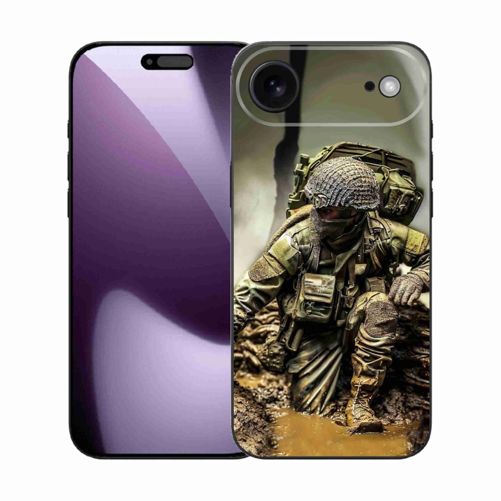 Gelový kryt mmCase na iPhone 17 Air - voják