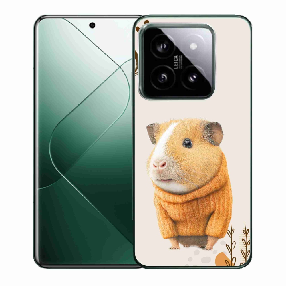 Gelový kryt mmCase na Xiaomi 14 - morče ve svetru
