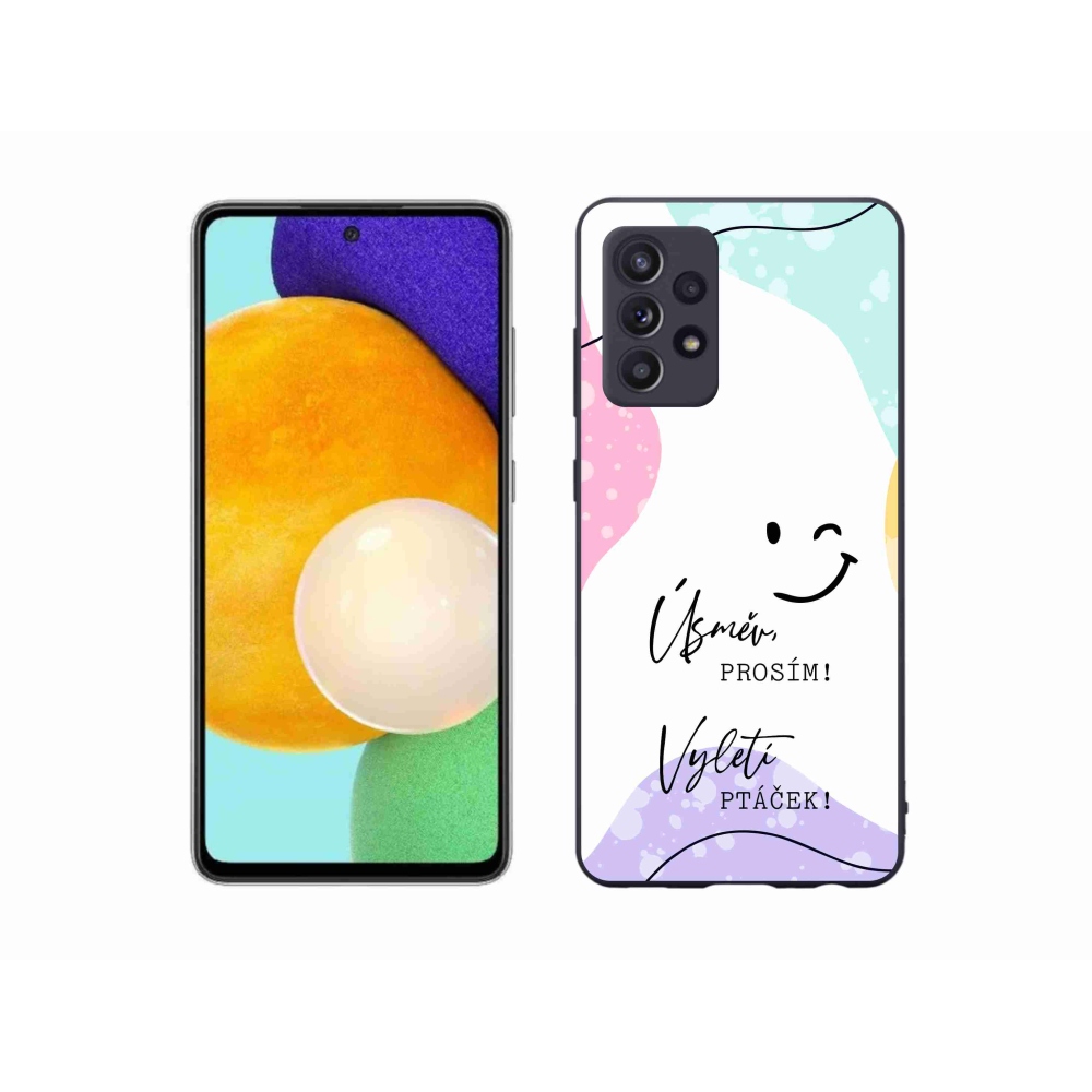 Gelový kryt mmCase na Samsung Galaxy A52s 5G - vtipný text 4 bílé pozadí