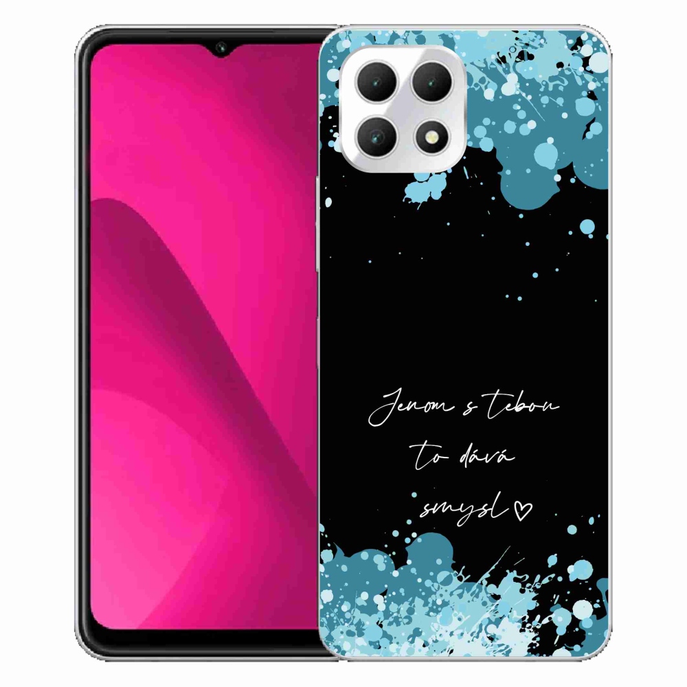 Gelový kryt mmCase na T-Mobile T Phone 2 - zamilovaný text černé pozadí