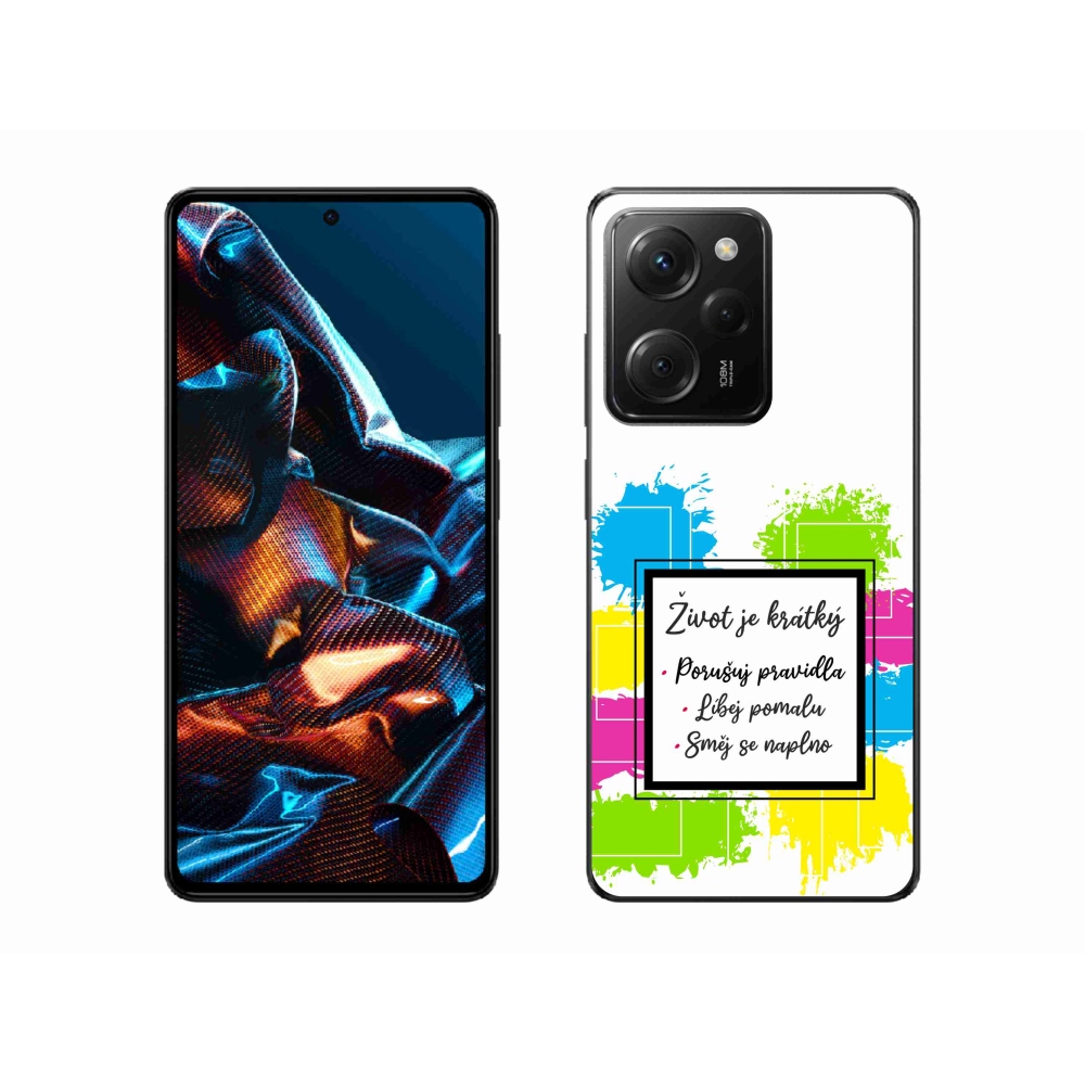 Gelový kryt mmCase na Xiaomi Poco X5 Pro 5G - citát 5 bílé pozadí