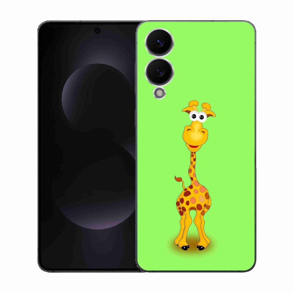 Gelový kryt mmCase na Samsung Galaxy S25 Edge - kreslená žirafa